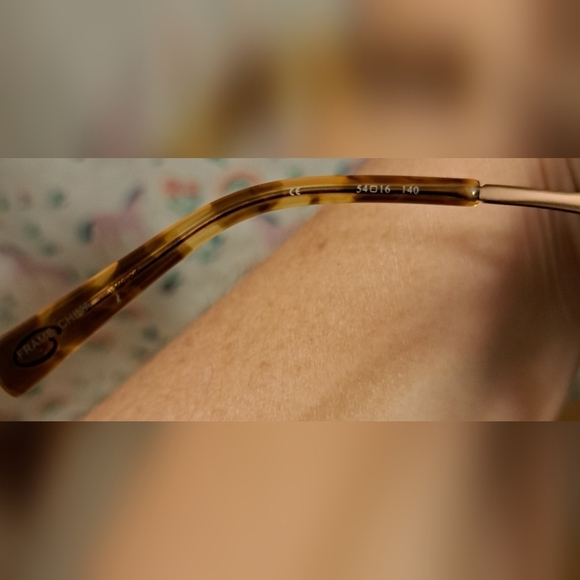 EUC Oscar De La Renta Black & Gold Tortoise Cat Eye Reading Eye Glasses Frames